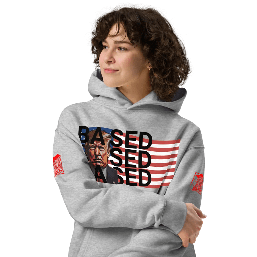 BASED American Flag Mugshot + Bold Letters ~Sweater 1~ product image (5)