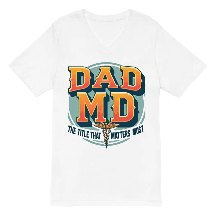 DAD MD, the title that matters most V-Neck Tee product image (2)