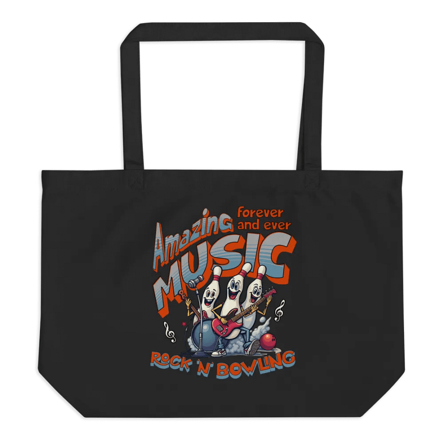 Amazing Music Rock N Bowling Band Organic Tote product image (1)