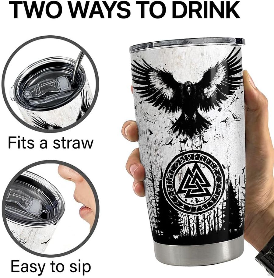 Viking Tumbler 20oz Stainless Steel Insulated Coffee Travel Mug - Bold, Durable, and Ready for Battle product image (3)