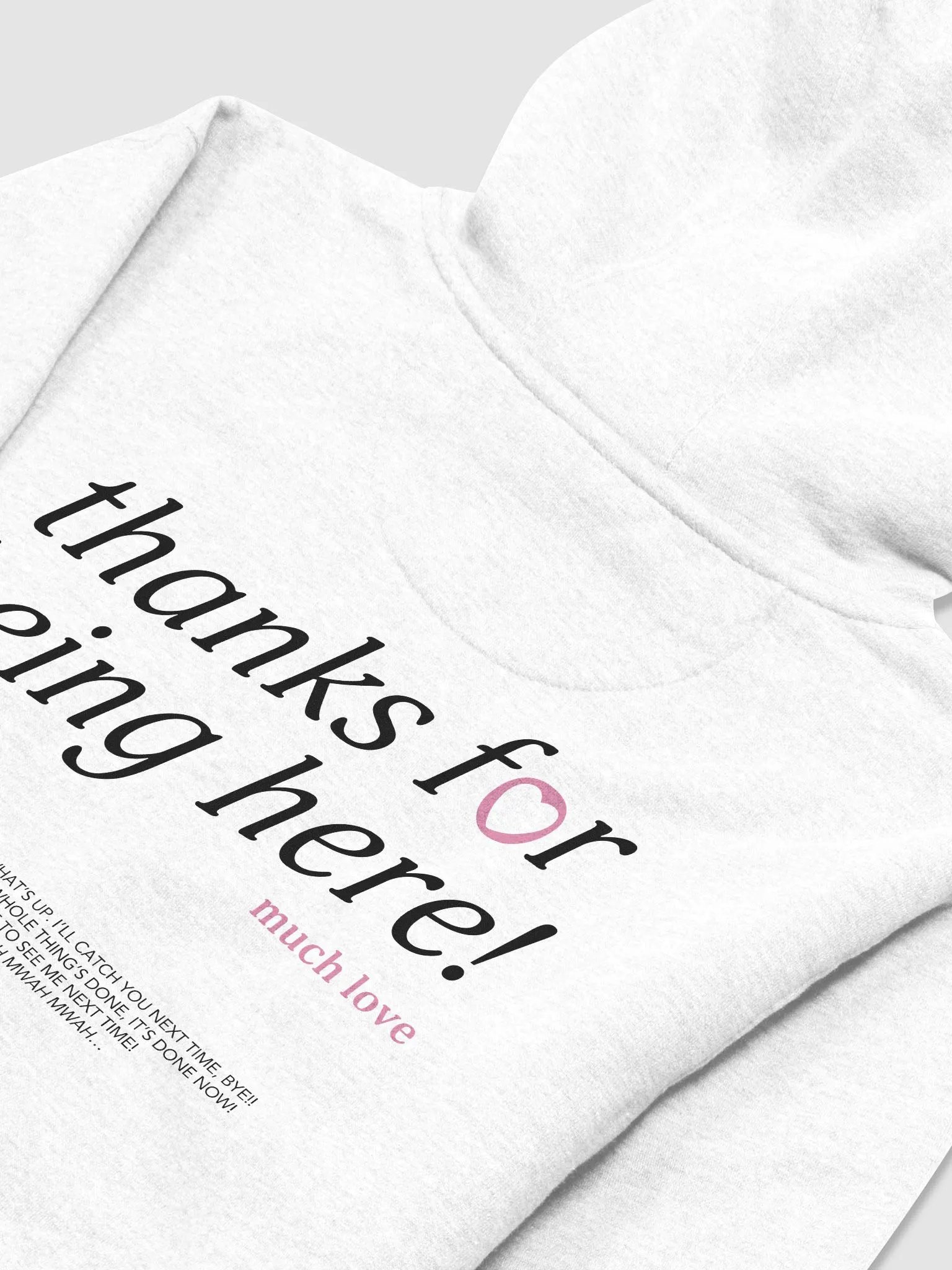 thanks for being here! Hoodie (Pink) product image (4)