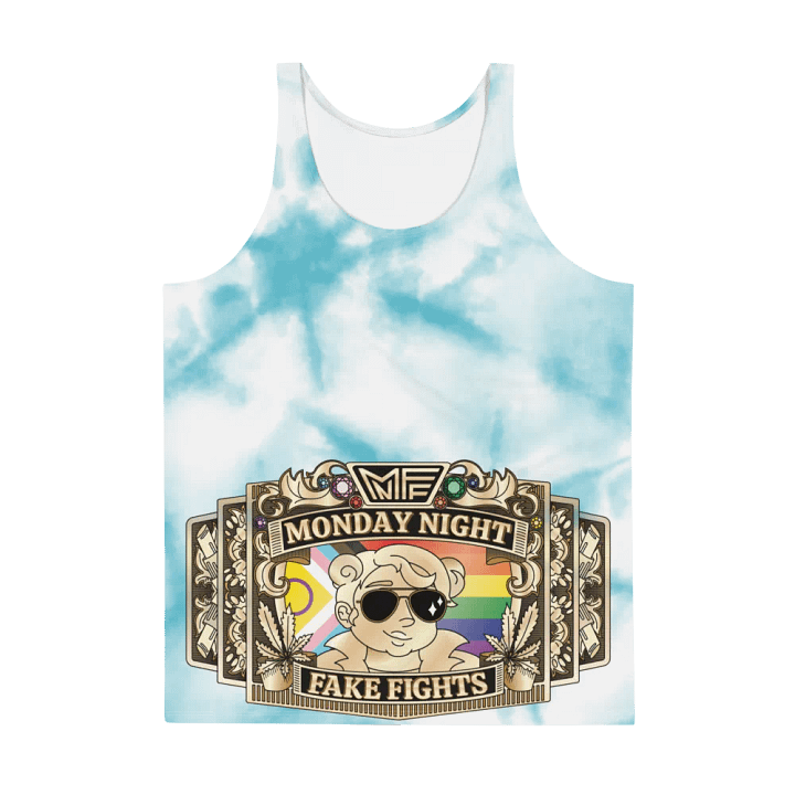 MNFF Championship belt Blue Tie Dye 