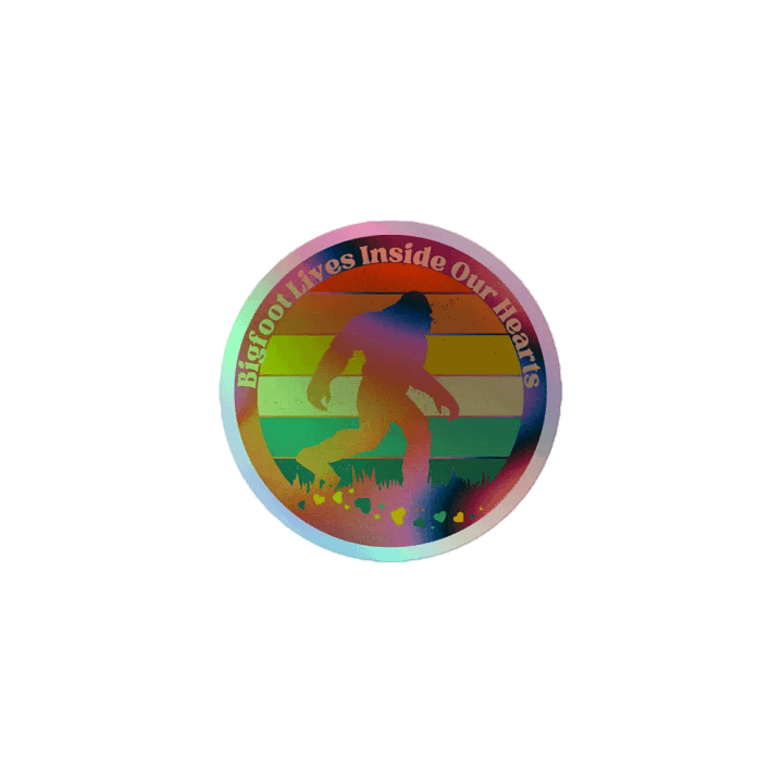 Holographic Bigfoot Appreciation Sticker product image (1)