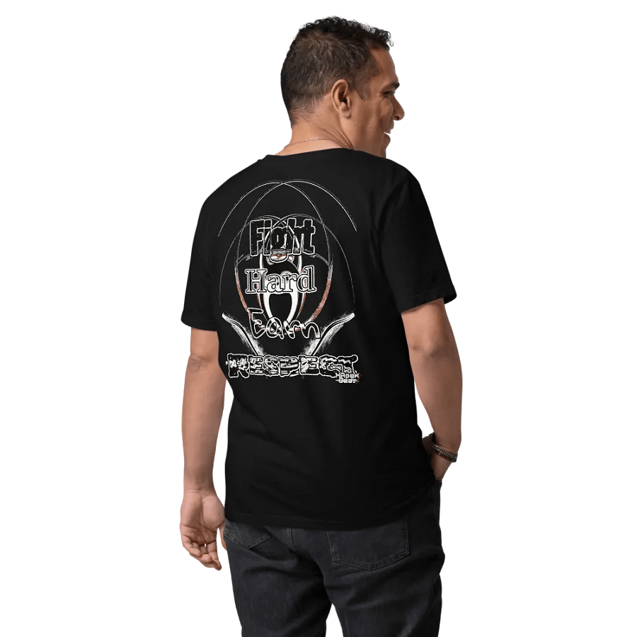 Fight Hard Earn Respect - Embroidered - Organic Cotton T-Shirt product image (9)
