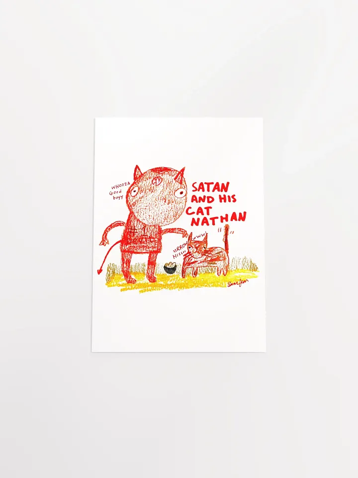 Satan and Nathan matte poster product image (1)