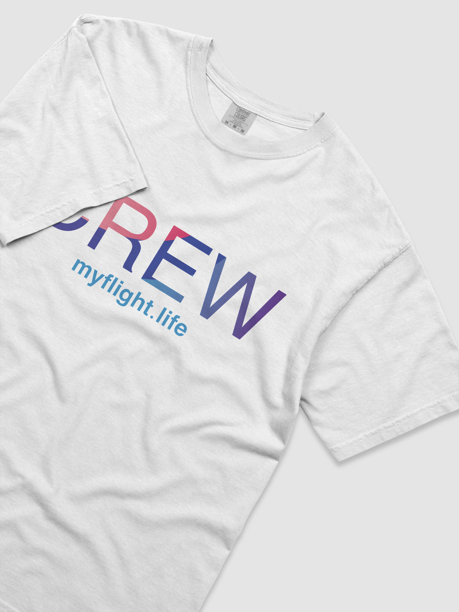 MYFLIGHT.LIFE CREW LIGHT | T-Shirt For Cabin Crew Dreamers product image (2)
