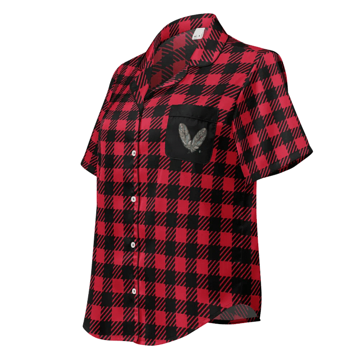 Red Buffalo Plaid Silky Pajama Top product image (1)