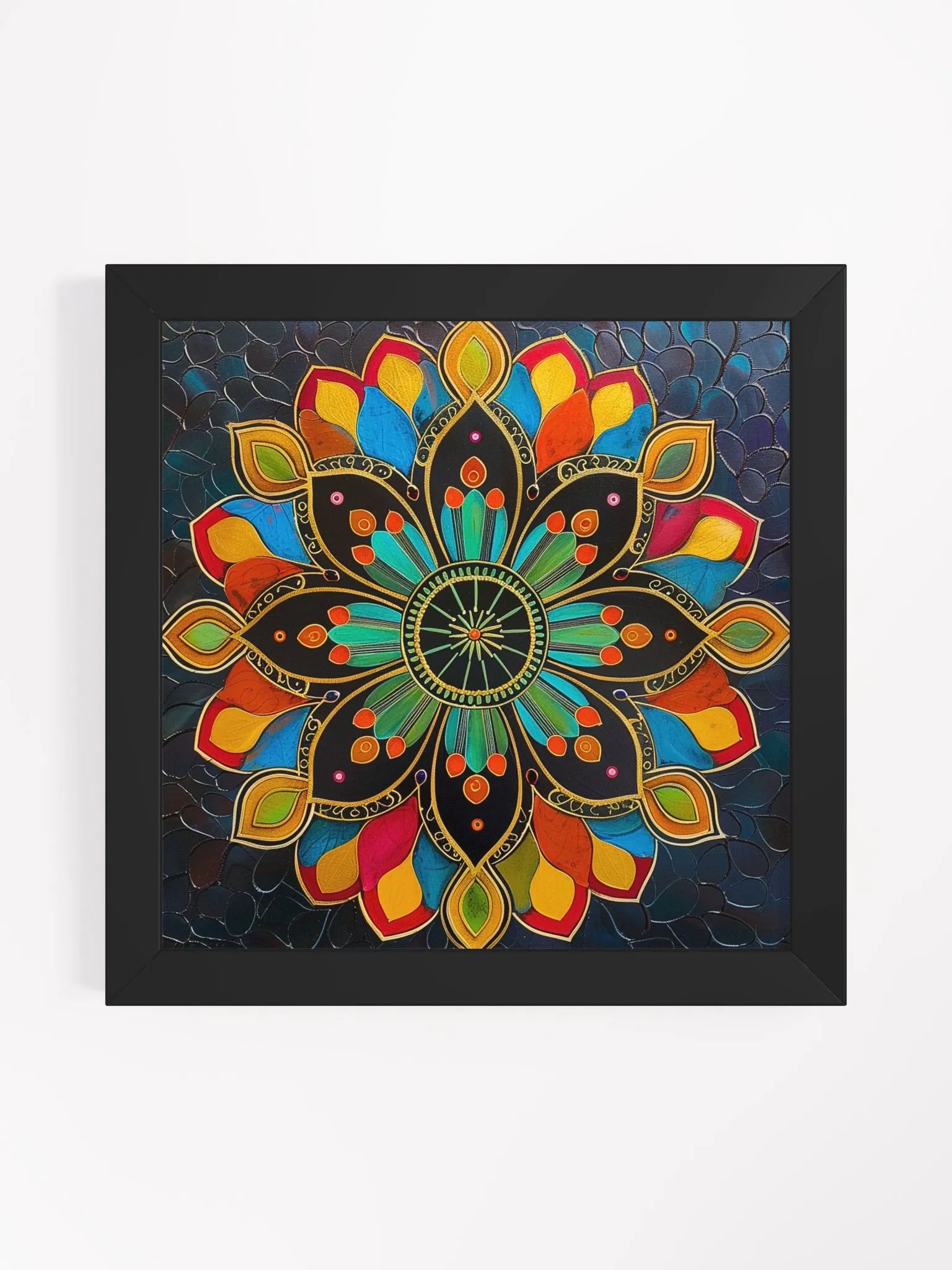 Colorful Mandala Pattern Wall Art product image (8)
