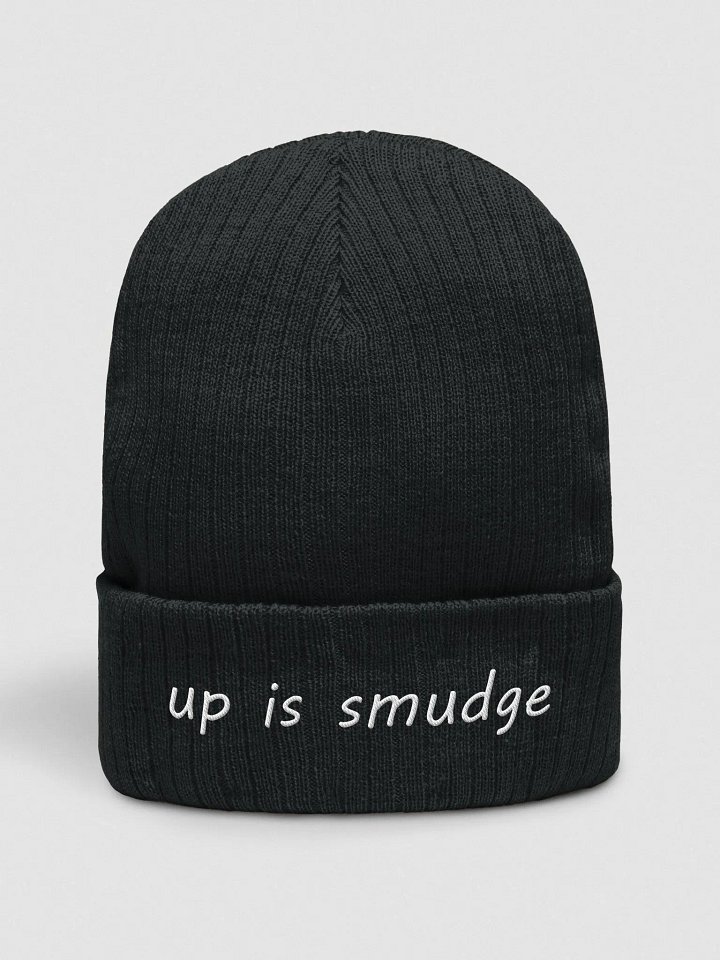 embroidered smudge beanie product image (1)