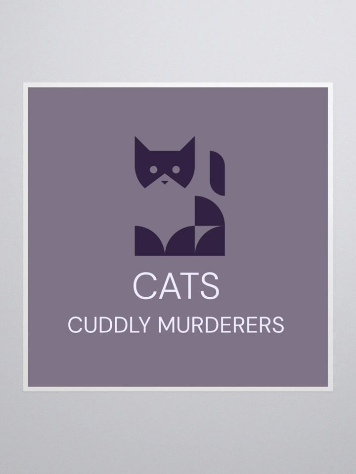 Cats Cuddly Murderers Kiss Cut Stickers product image (3)