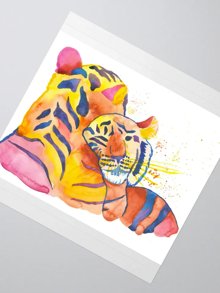 Cuddling Tigers Sticker product image (5)