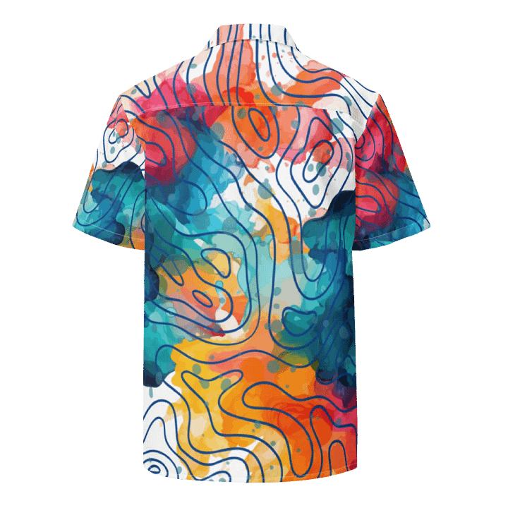 Topographic Breeze Hawaiian Shirt product image (2)