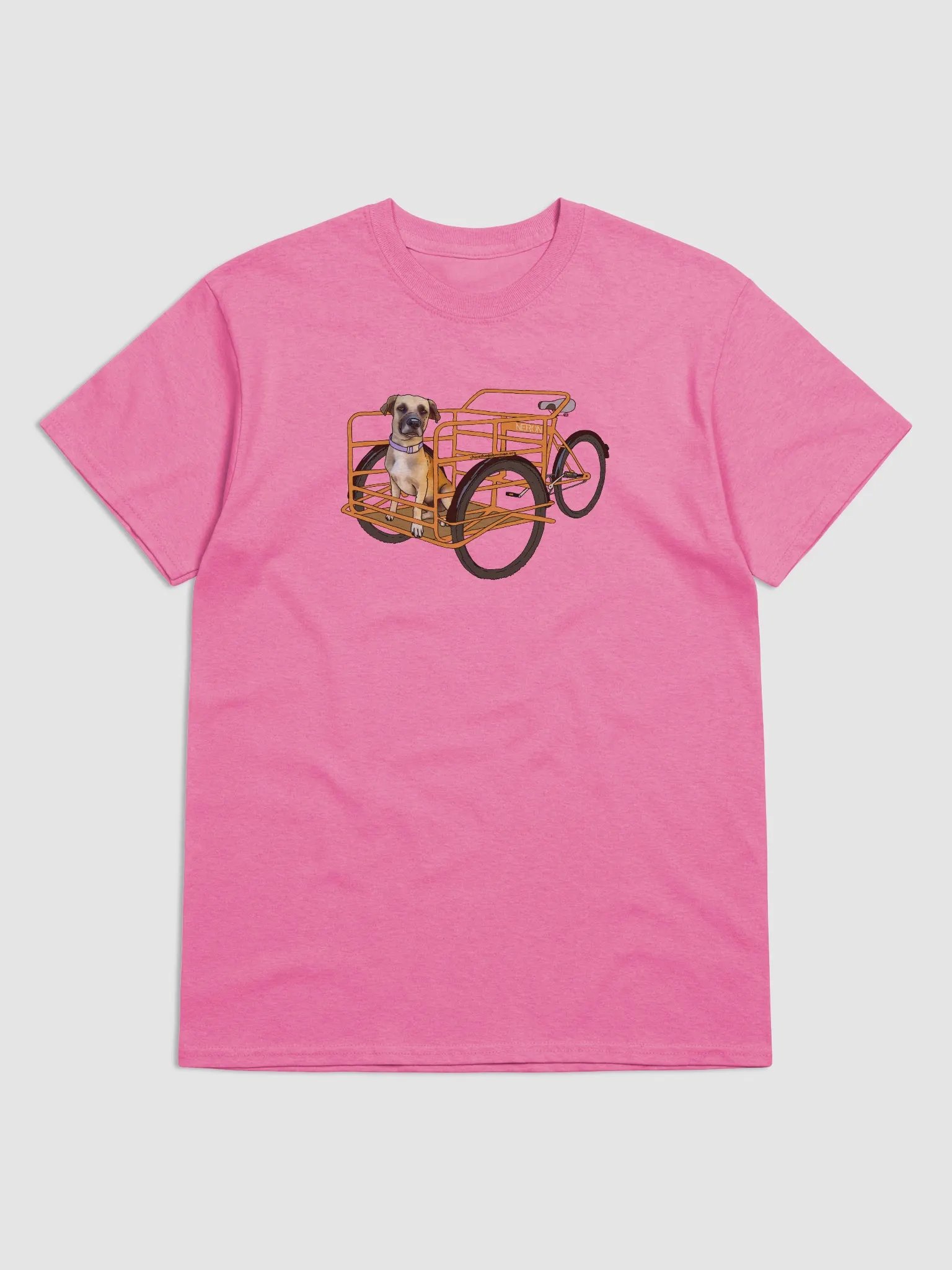 Neron on a cargo tricycle, Gildan 5000 Heavyweight T-Shirt product image (1)