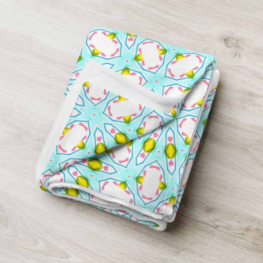 Colorful Diamond & Heart Throw Blanket product image (8)