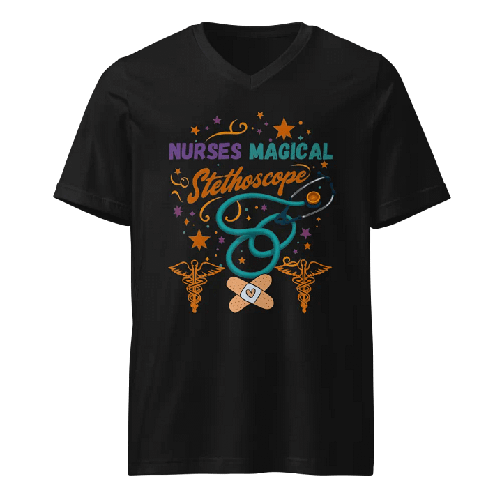 Nurses Magical Stethoscope V-Neck Tee product image (1)