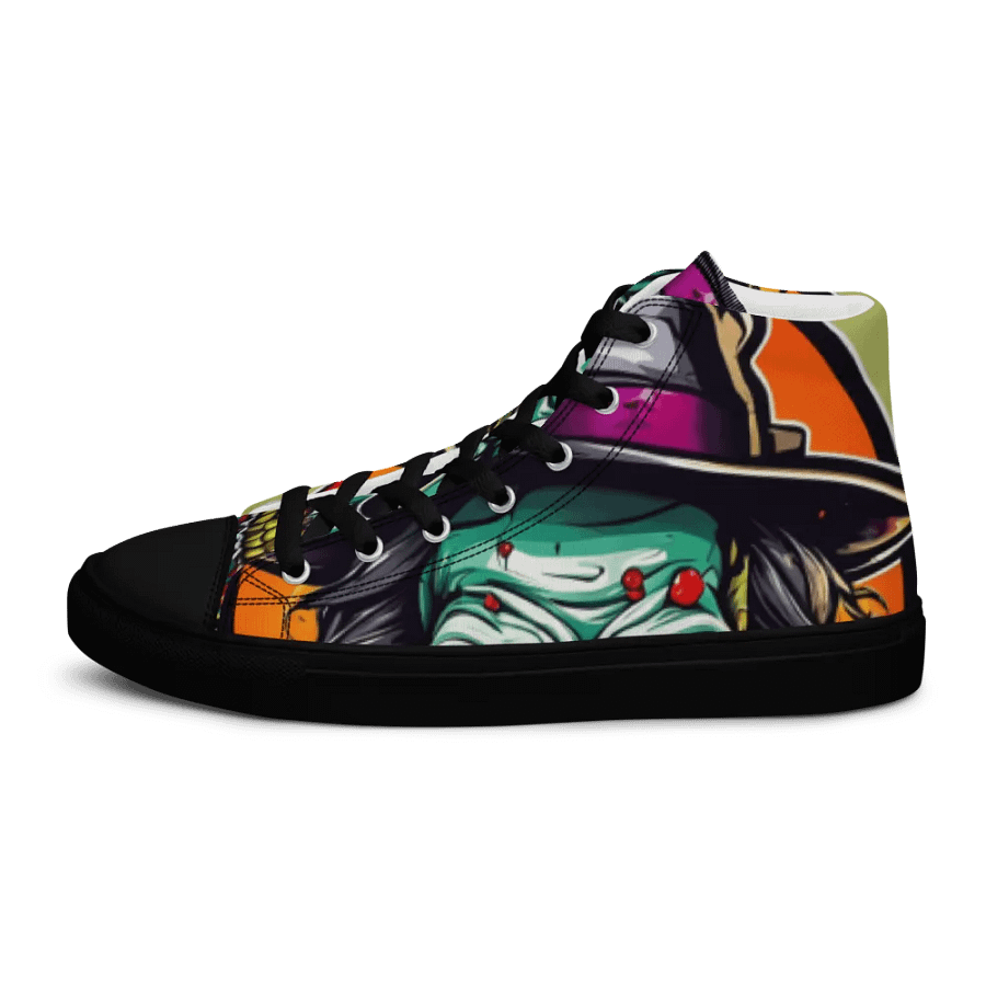 Halloween Glowing Eyes Skeleton High Tops product image (8)