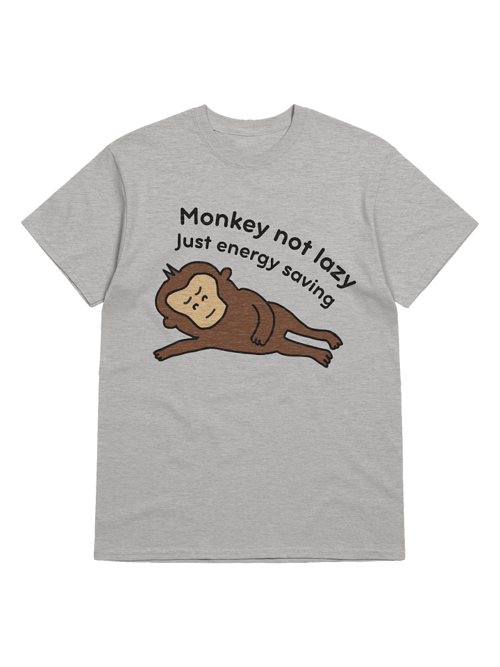 "Monkey not lazy" T-Shirt (Light) product image (1)