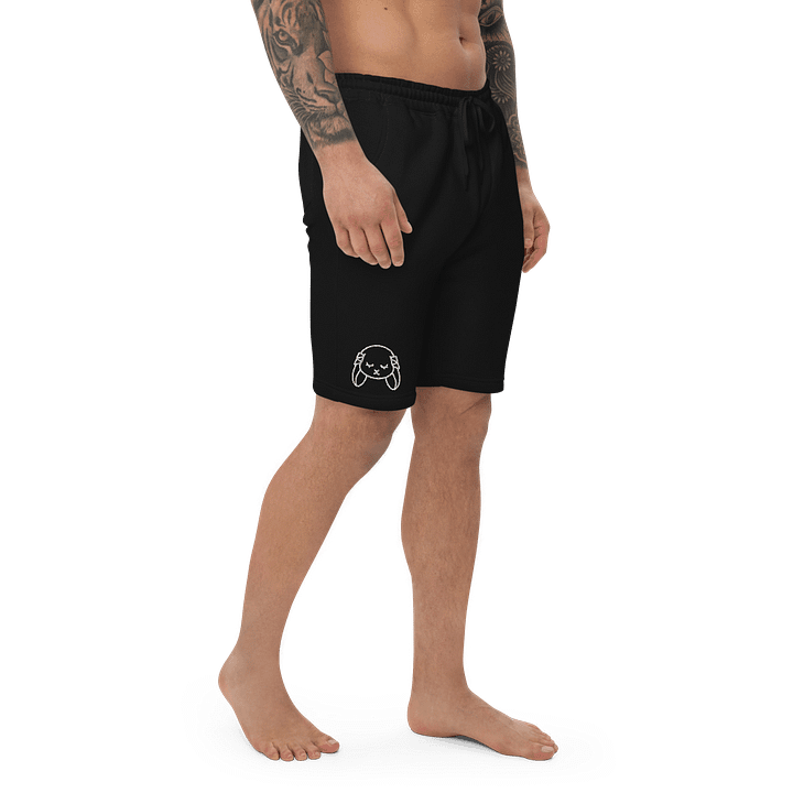 Lop Bunny Embroidered Men's Fleece Shorts product image (1)