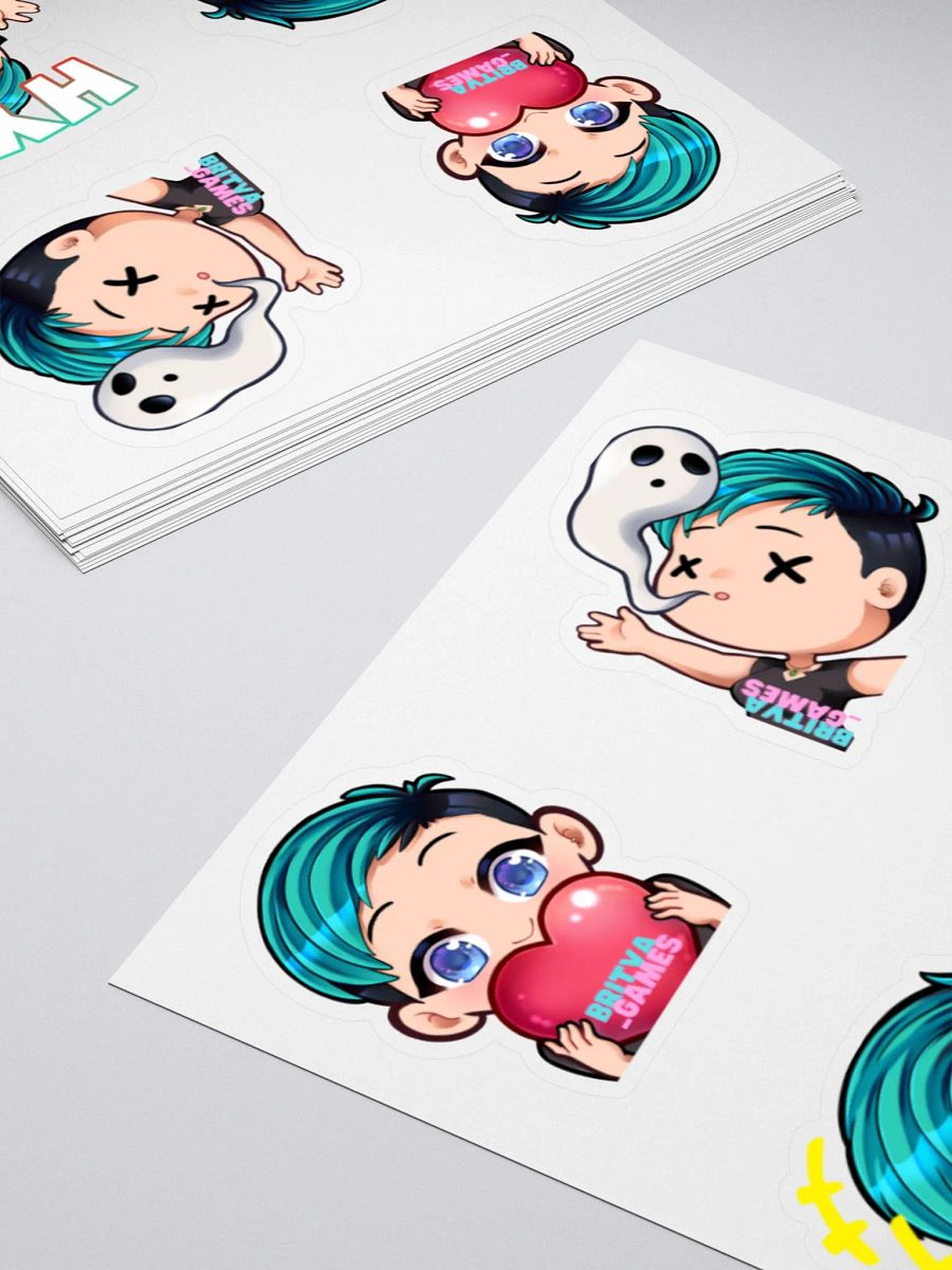 Emote Sticker Sheet 3 (4 stickers) product image (4)