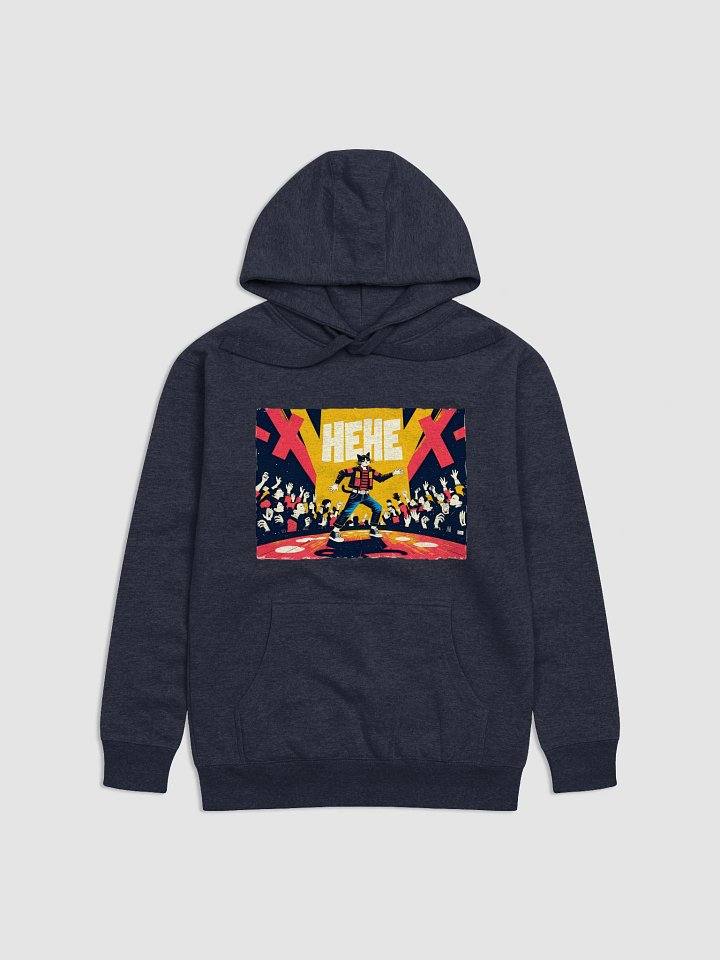 Cat Rockstar Design | 'X HEHE X' | Unisex Premium Hoodie product image (6)