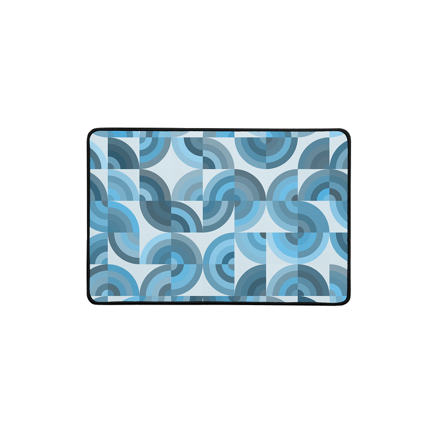Geometric Blue Desk Mat product image (1)