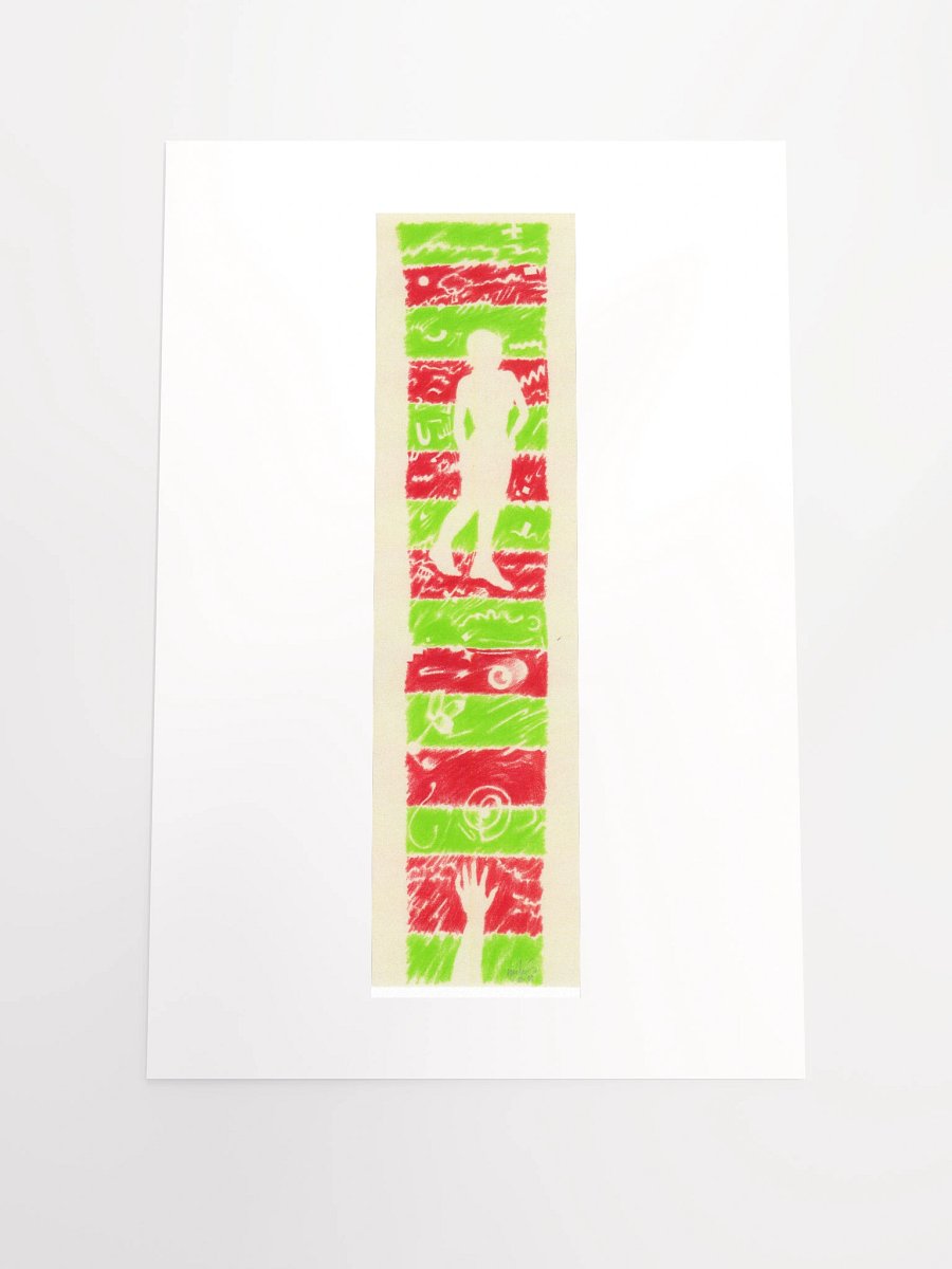 Woman in Red & Green 01.10.90 print product image (1)