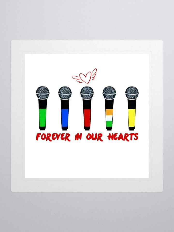 1D Liam Payne Tribute Stickers, 1D Microphone Decal, In Memory of Fan Gift, Laptop Sticker, Water Bottle Decal, 1D Scrapbook product image (1)