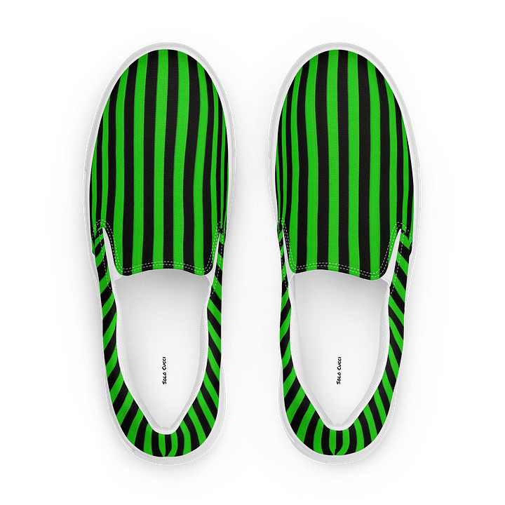 Green Stripes Slip-Ons product image (1)