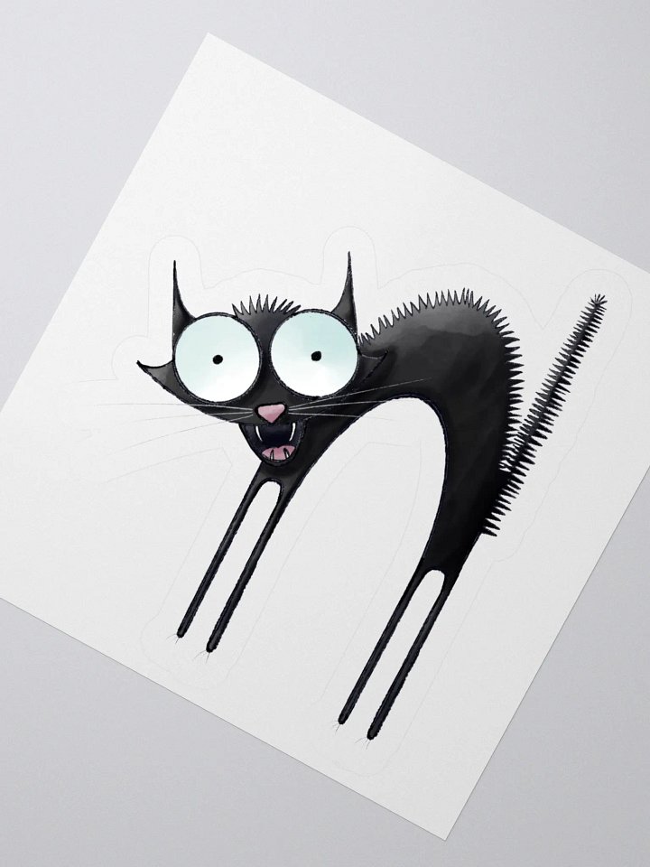 Impossible Farm Scared Cat Stickers product image (5)