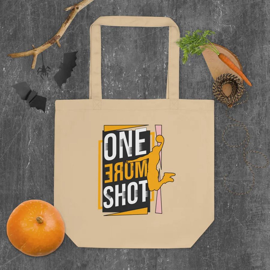 One More Shot Basketball Male Airborne Hoops Eco Tote product image (4)