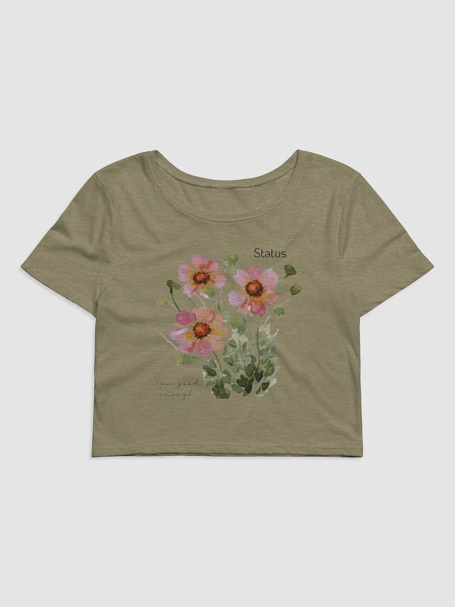 I Am Enough Status Crop Top product image (2)