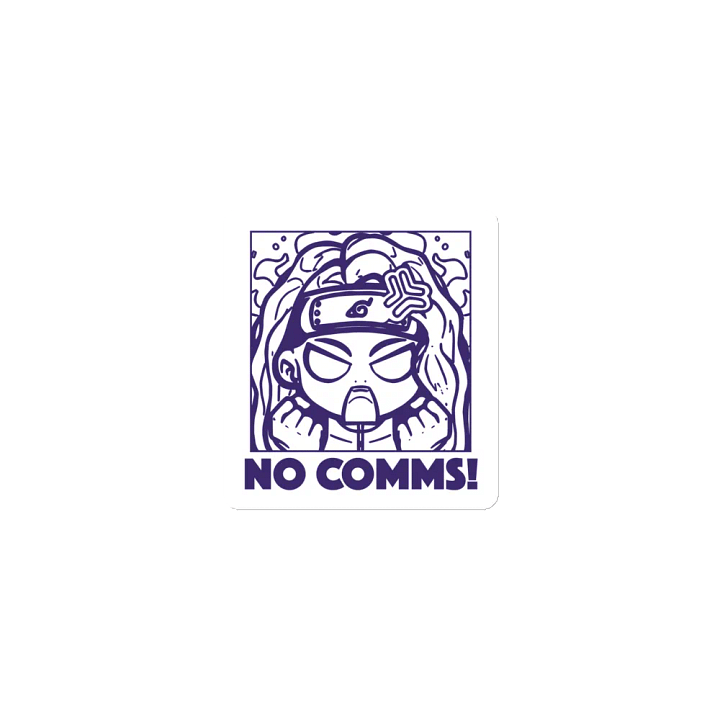 "NO COMMS!" Emote Magnet product image (1)