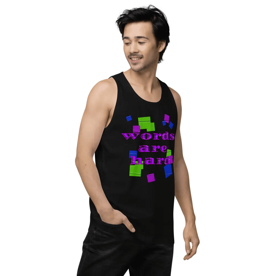 Words are hard Men's Tank Top product image (3)