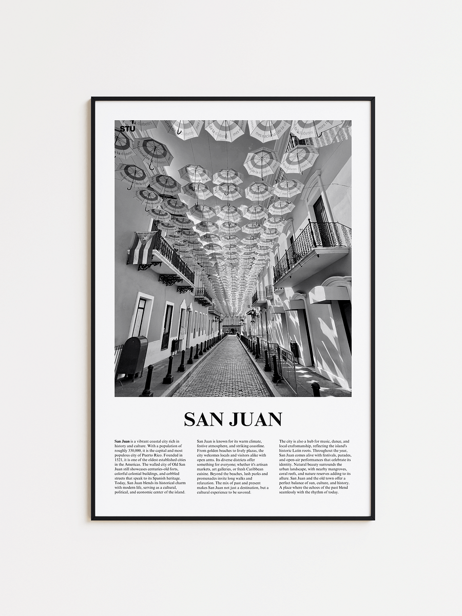 San Juan 03 Newspaper Poster | Framed product image (1)