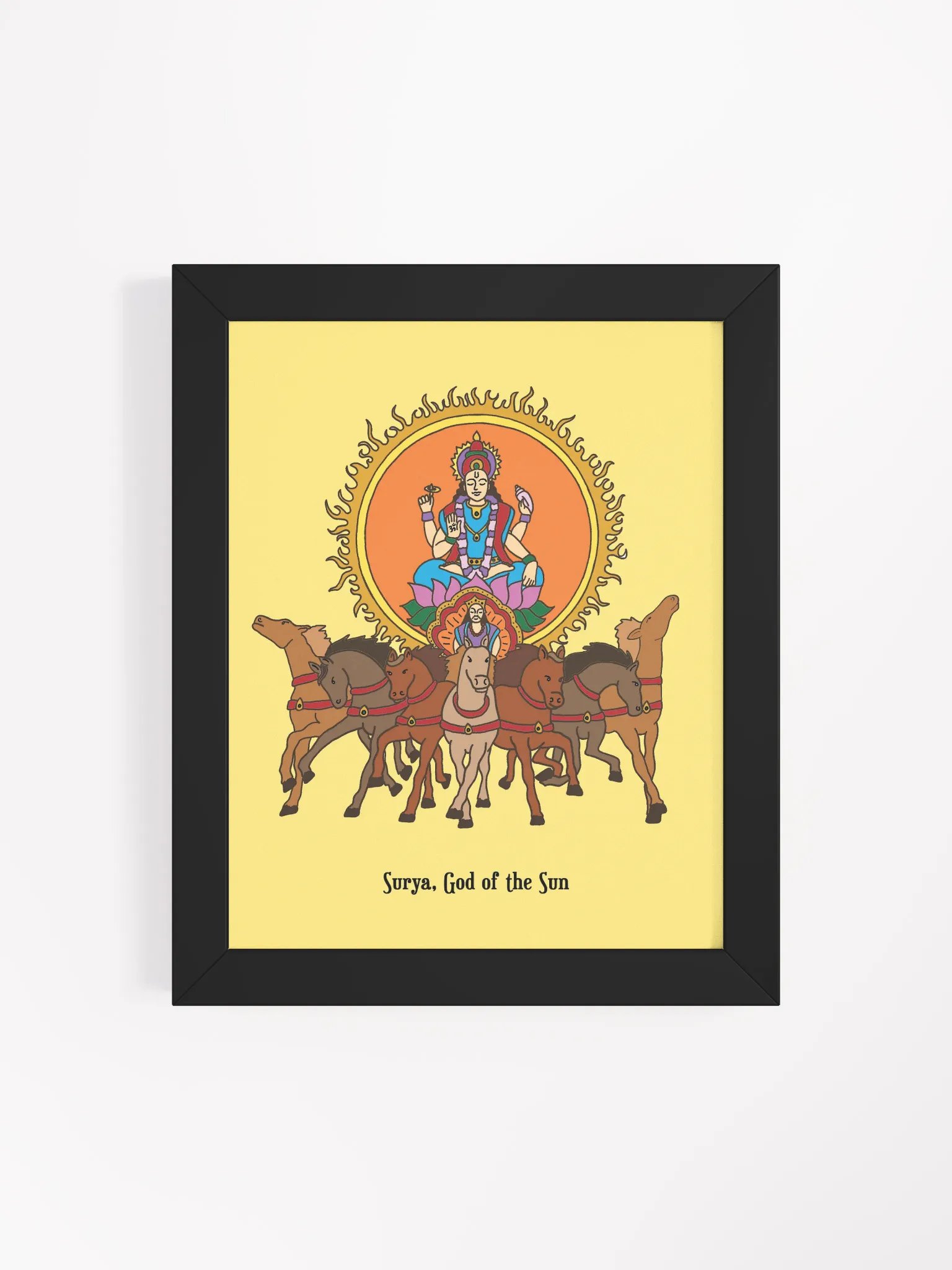 Surya Sun God Framed Art product image (4)