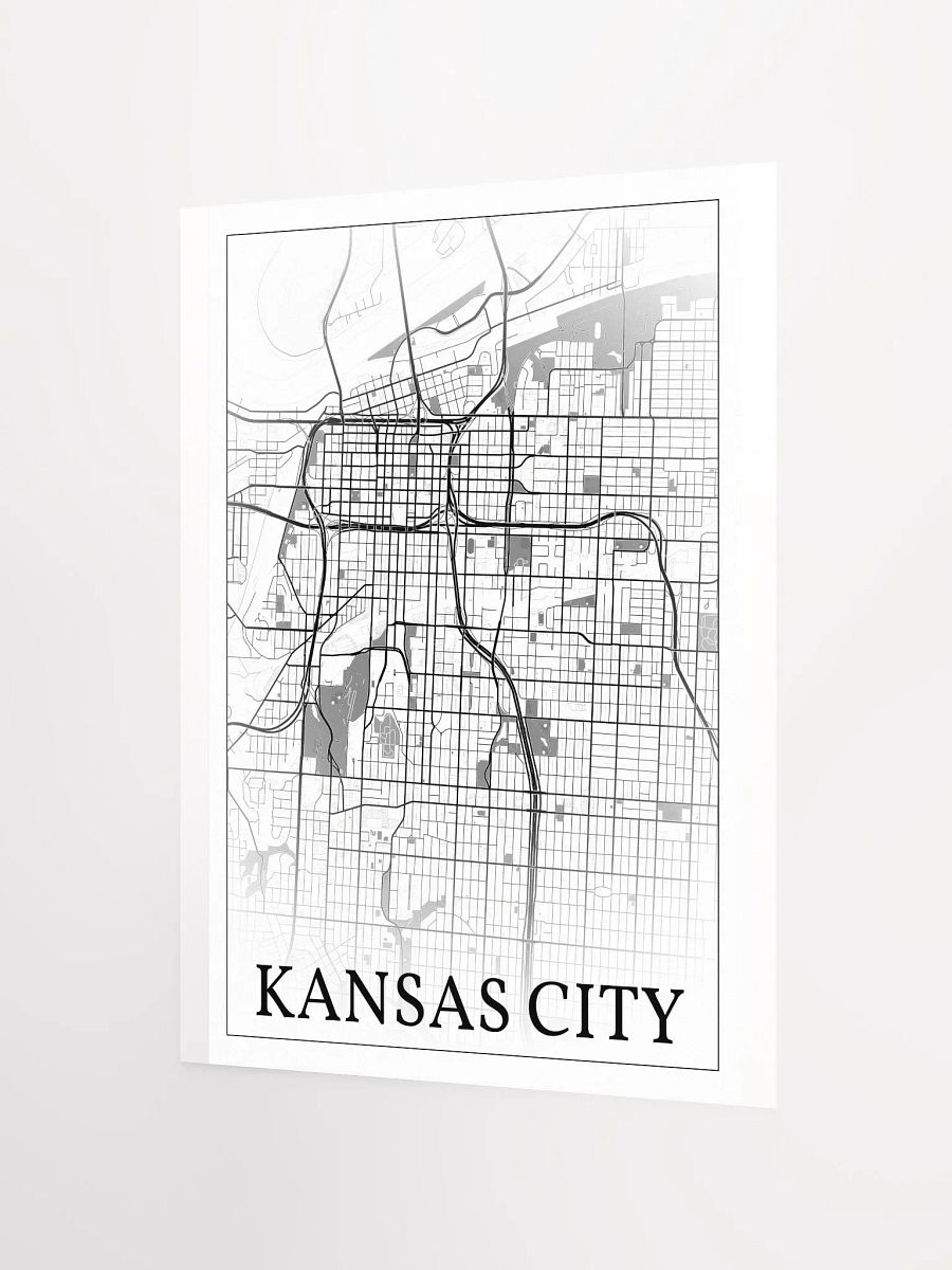 Kansas City, Missouri, USA, city map print product image (8)