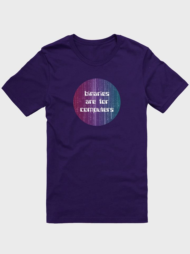 binaries are for computers androgyne t-shirt product image (1)