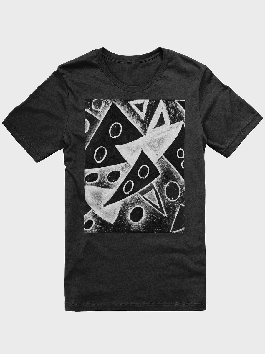 Abstract Black and White Triangles Unisex T Shirt product image (5)