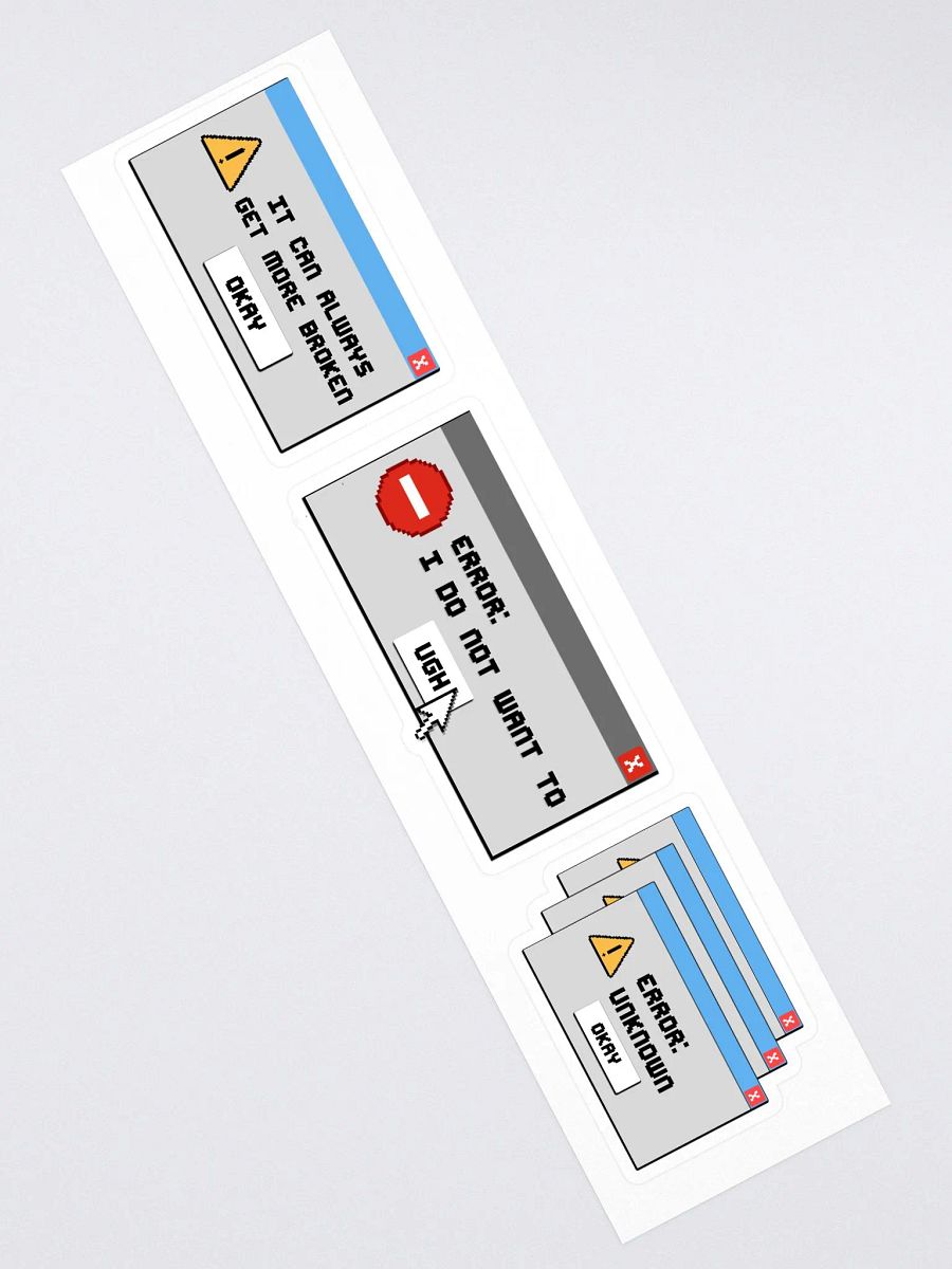 Error Messages Sticker Pack product image (4)