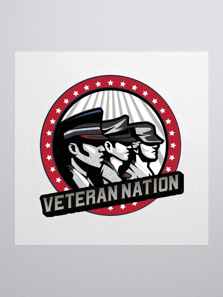 Veteran Nation Kiss Cut Stickers product image (1)