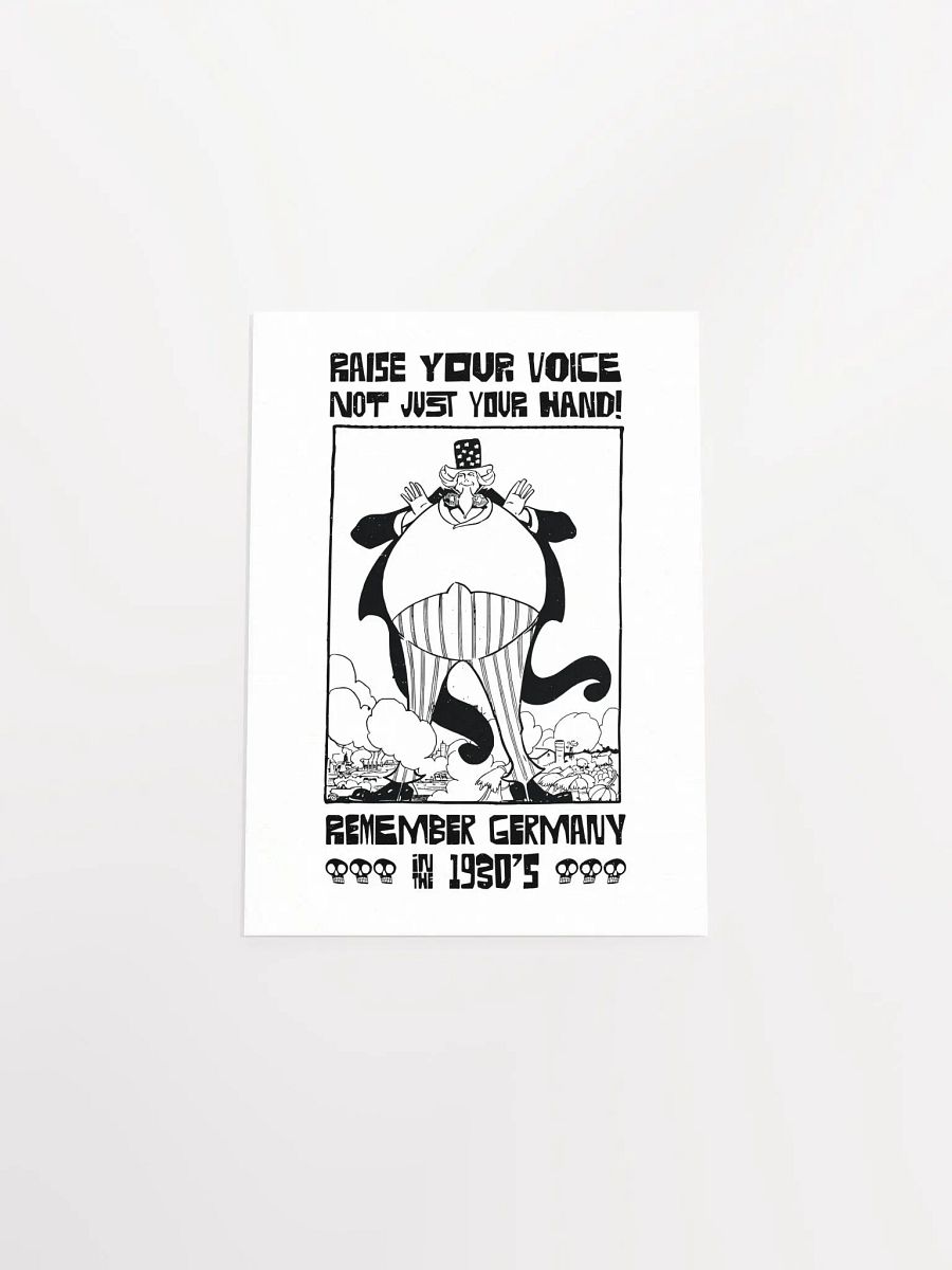 Raise Your Voice Not Your Hand Political Student Poster product image (31)