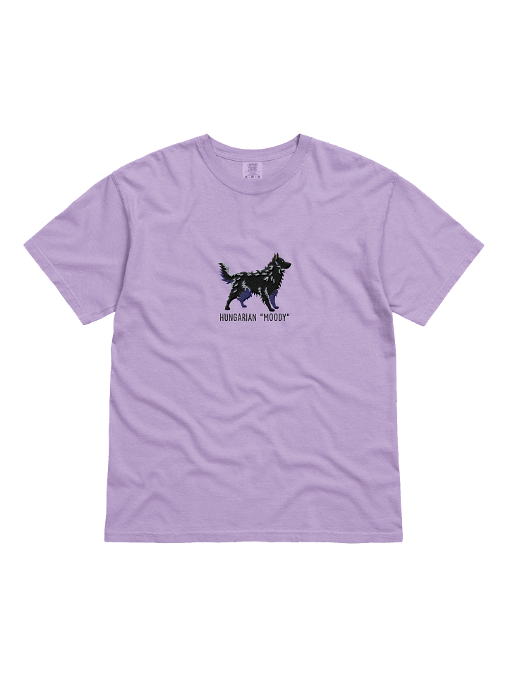 Hungarian Moody T-Shirt(Embroidered) of a Hungarian Mudi(Black) product image (31)