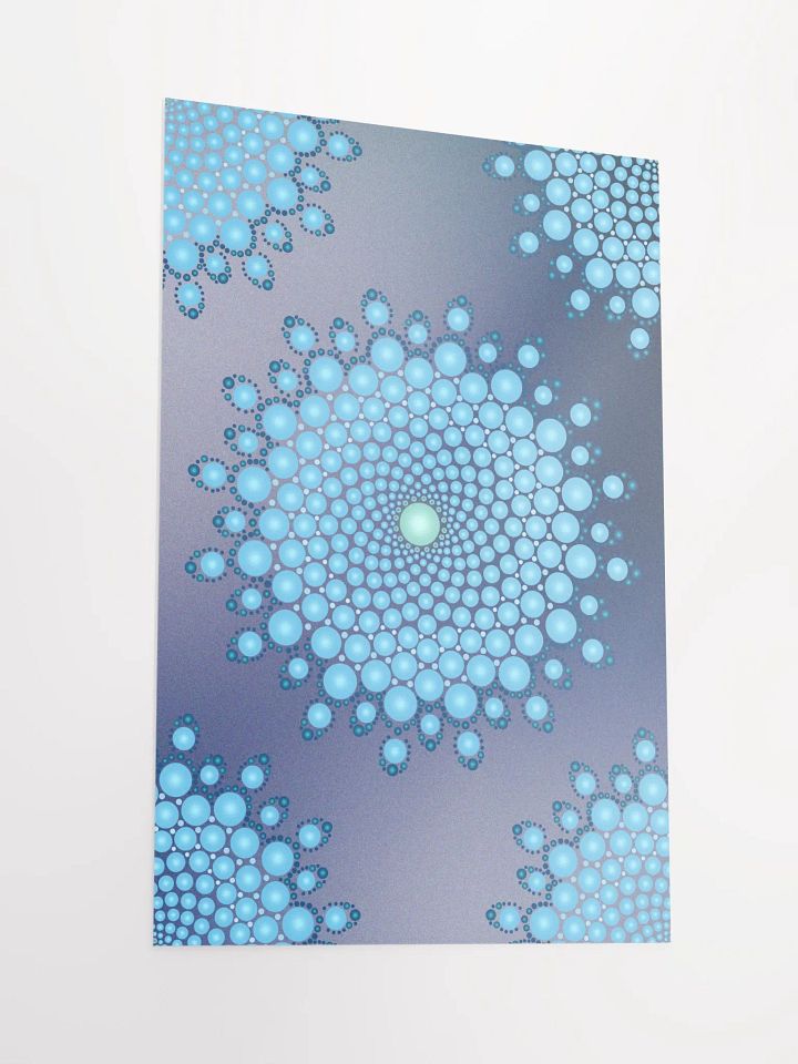 Blue Dot Mandala Enhanced Matte Paper Poster product image (6)