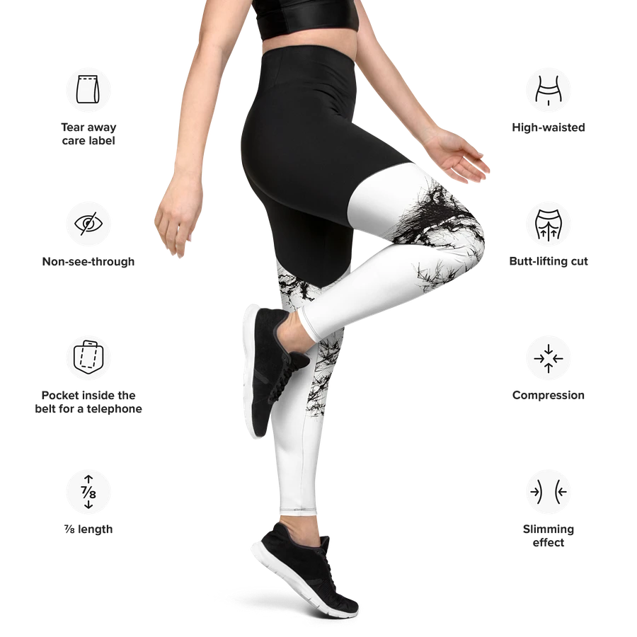 Bamboo Root All-Over Print Sports Leggings product image (32)