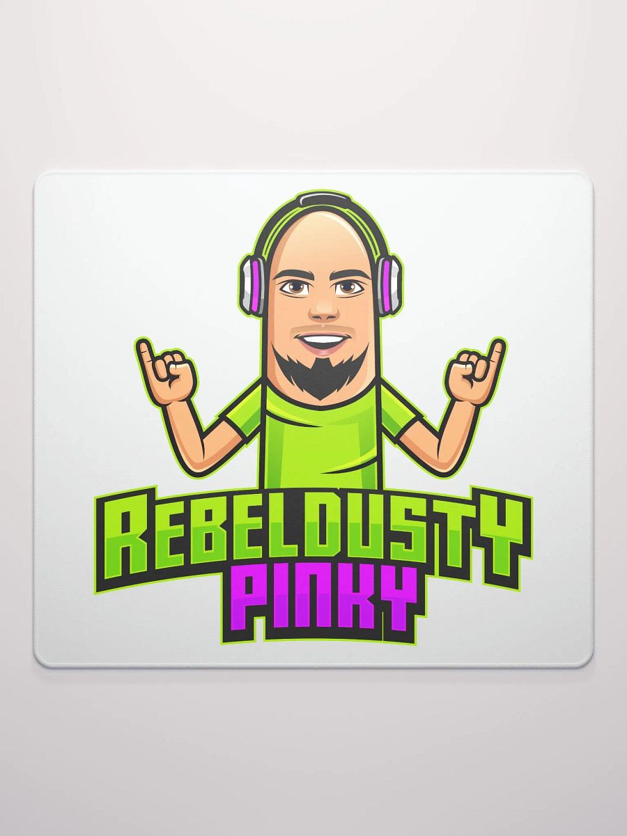 RebelDustyPinky Large Logo Mouse Pad product image (2)