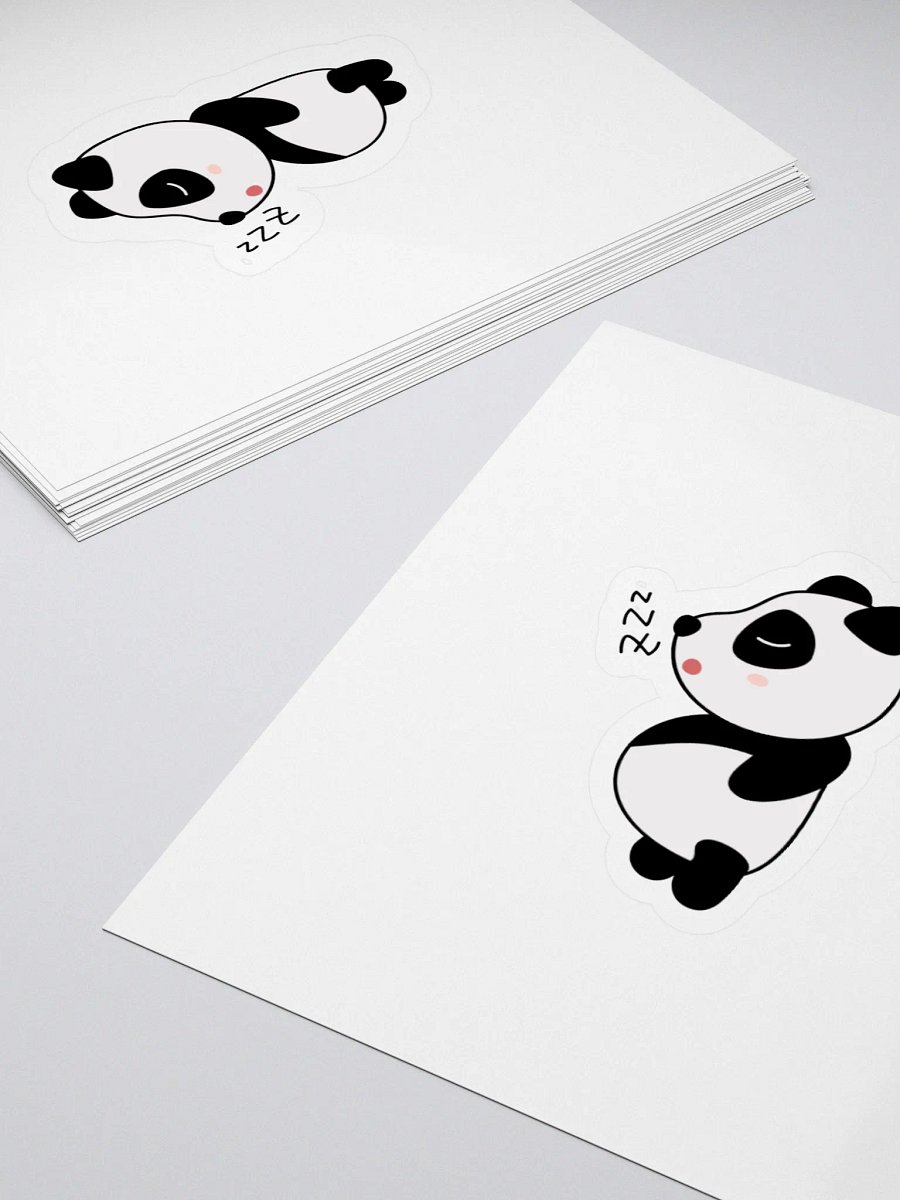 sleepy panda sticker product image (4)
