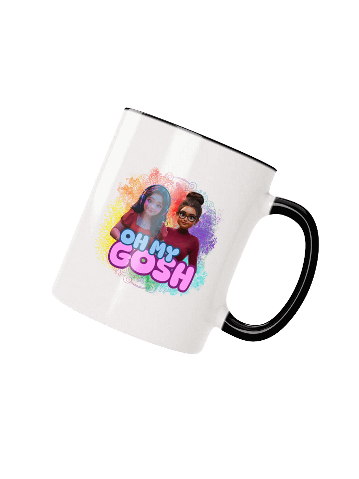 "Oh My Gosh" Ceramic Mug with Color Inside product image (2)