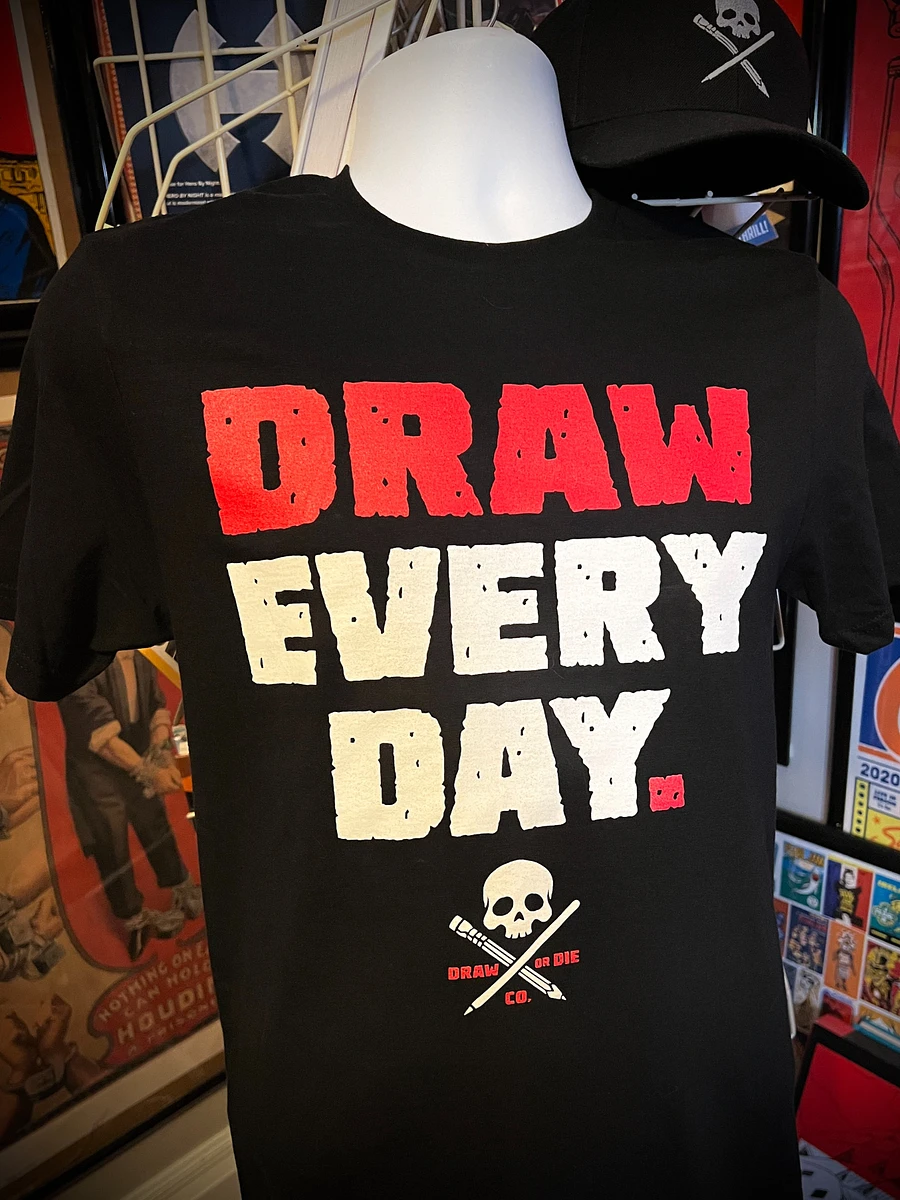 DRAW EVERY DAY Screen Printed Shirt product image (2)