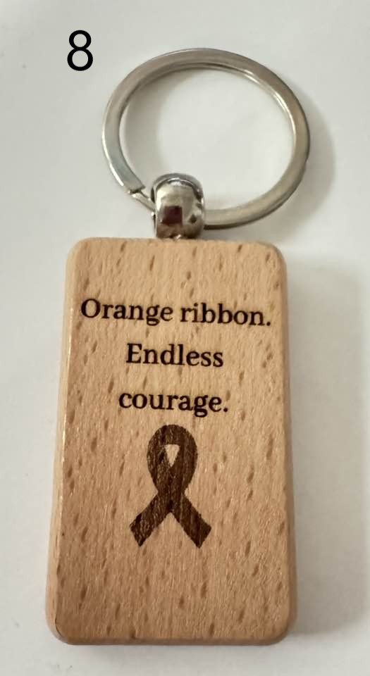 Wooden Engraved Illness Awareness Keychains | Chronic Pain, Cancer, & More  (3) product image (8)