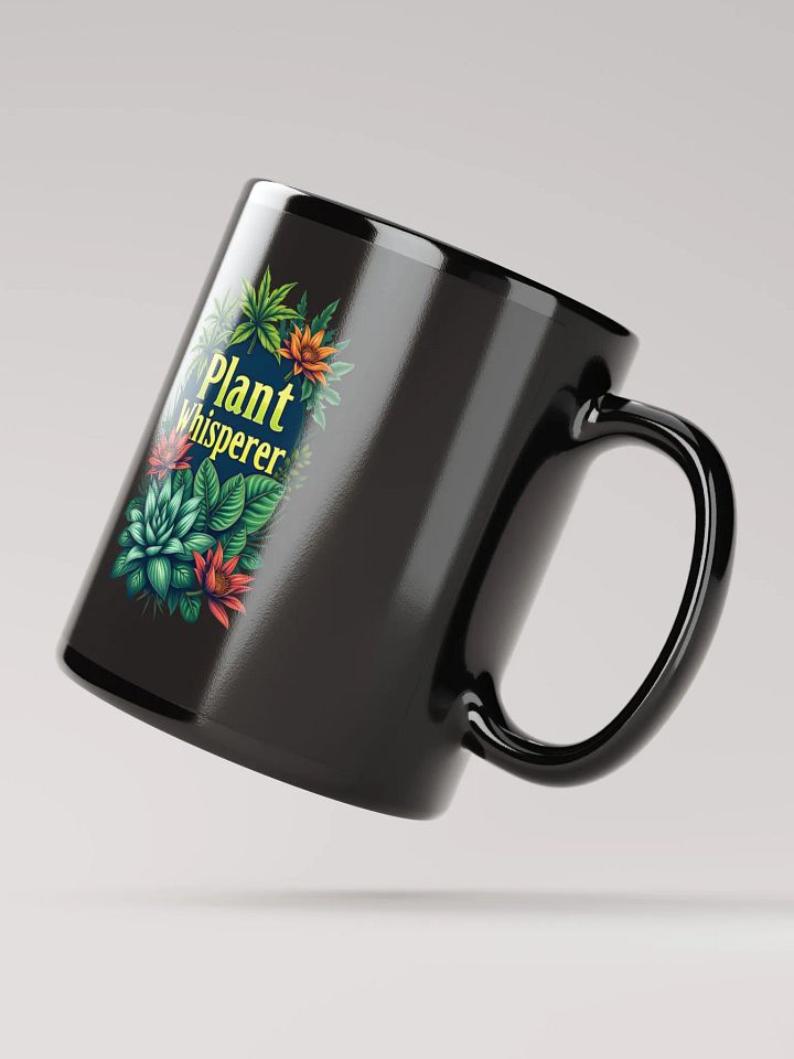 Plant Whisperer Black Glossy Mug product image (4)